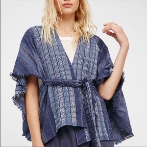 FREE PEOPLE Half Moon Jacquard Kimono